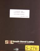 Southbend-Southbend Fourteen (14), Lathe, Operations Maintenance & Parts Manual-14-Fourteen-01